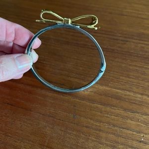 Kate Spade Bow Bracelet silver and gold tone